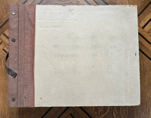 Professioneel album met muurstalen en kleurenkaarten – Inaltera – Troyes, jaren 60 – decoratieve objecten, Metal