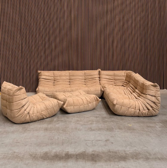 Image 1 of Ligne Roset Togo Set Alcantara Beige/Cream