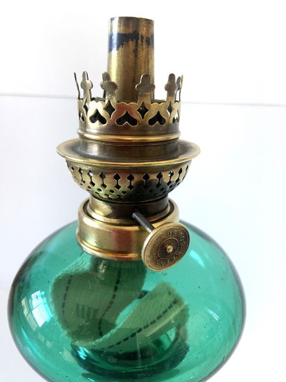 Image 1 of Antike deutsche Kosmos Brenner Petroleumlampe im Jugendstil, um 1900