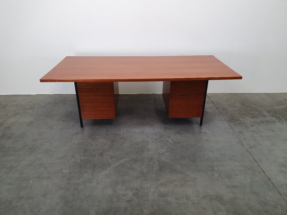 Image 1 of Knoll De Coene vintage teak desk 1950s