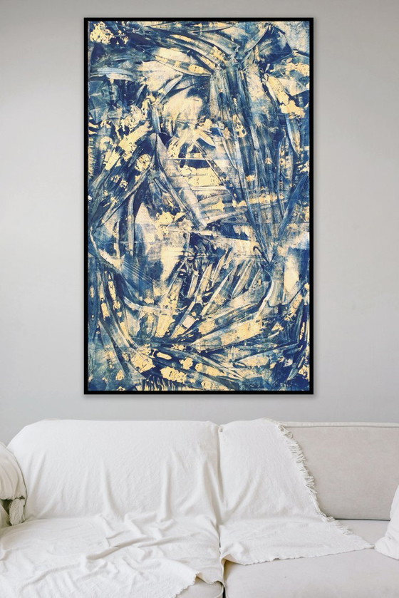 Jürgen Angeler - Blue Golden Seahorse – Paintings & Drawings, Canvas (photo 9 of 30)