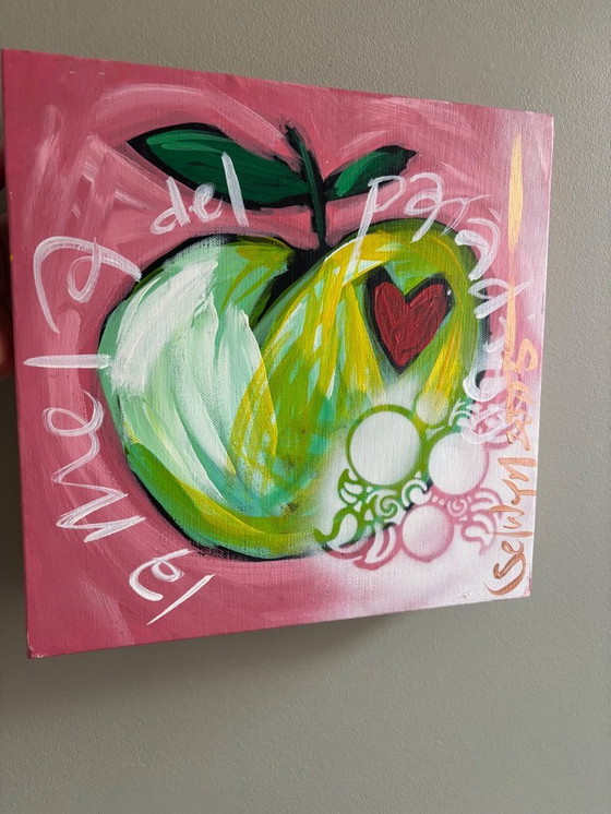 Image 1 of Selwyn Senatorie Acryl auf Leinwand Unikat 30x30x4