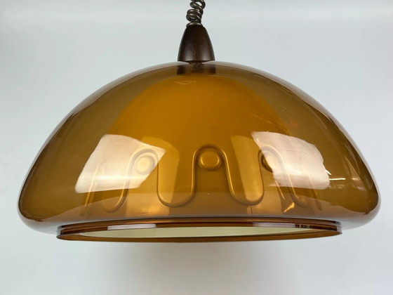 Image 1 of Lampada da soffitto anni '60 e '70, lampada a sospensione, acrilico, plastica, metallo, design spaziale