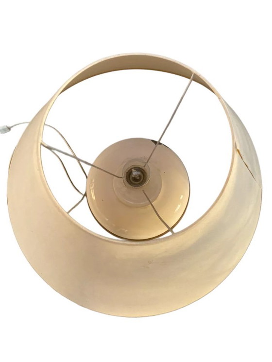 Image 1 of Grande lampada da tavolo in porcellana bianca e oro
