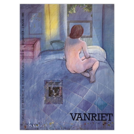 Jan VANRIET Expo 85 - Galerie Isy Brachot poster 1985