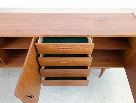 Image 1 of Original midcentury sideboard teak danish design vintage chest of drawers