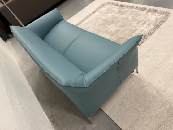Leolux Mayon 2.5-seater Sofa Blue leather, 2 seaters (photo 9 of 10)