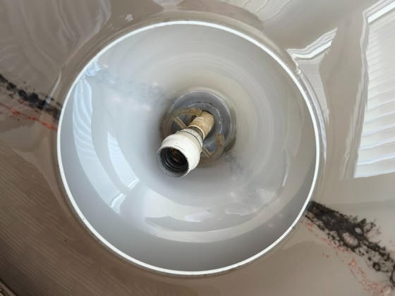 Image 1 of Peill & Putzler glazen hanglamp uit het midden van de 20e eeuw