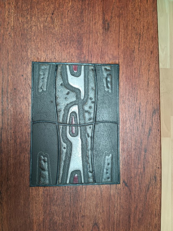 Mesa de centro Louis van Teeffelen modelo 15 - Teca, ratán y azulejos Jaap Ravelli – Mesas de centro, Ceramic (photo 4 of 8)
