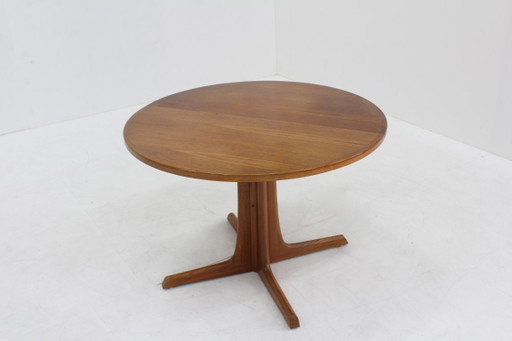 Vintage Danish Round Extendable Dining Table Teak Wood 1960s Gudme – eettafels (photo 2 of 9)