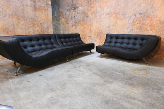 Chaiselongue Montis Quintus uniche ristrutturate + divano – Divani modulari, Pelle, Modern (photo 6 of 14)