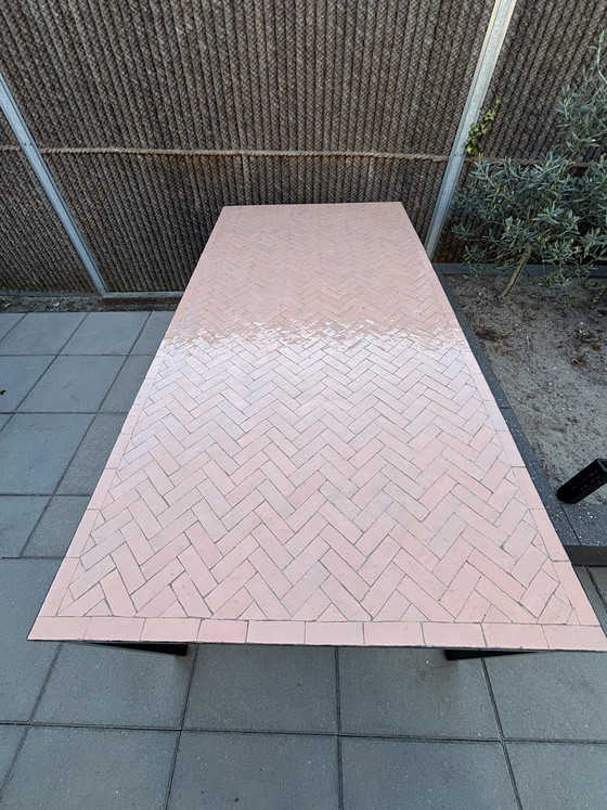 Image 1 of Zellige Garden Table / Mosaic Tiles - 200 x 100 cm - 6 pers.