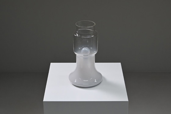 Image 1 of Lámpara de mesa italiana de cristal, años 70, Italia.