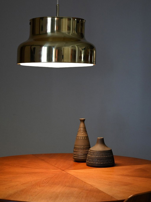 Lampada a sospensione Bumling in ottone di Anders Pehrson