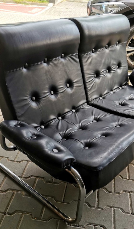 Image 1 of Divano in pelle Borkum Ikea Svezia anni '70 Bauhaus