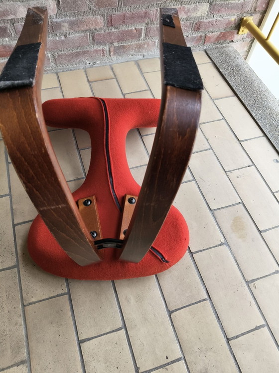 Extremely rare Vintage Stokke Aerobic Balans (Peter Opsvik) – Kvadrat Hallingdal – Stools, Wool, Wood (photo 9 of 15)