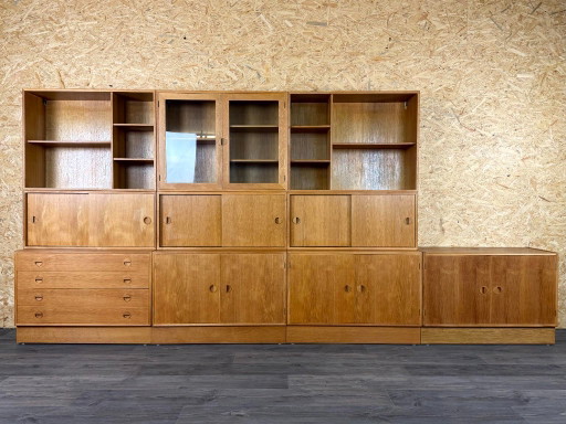 1960s/70s Teak Shelving System Wall Unit Bookshelf From HG Furniture Denmark – boekenkasten, Wood (photo 2 of 21)