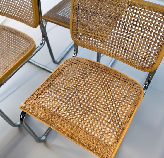 Image 1 of Set of 6 Cesca Chairs by Marcel Breuer for Gavina, 1960s