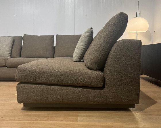 Image 1 of Wie neu Minotti Andersen Ecksofa Taupe + Ottomane