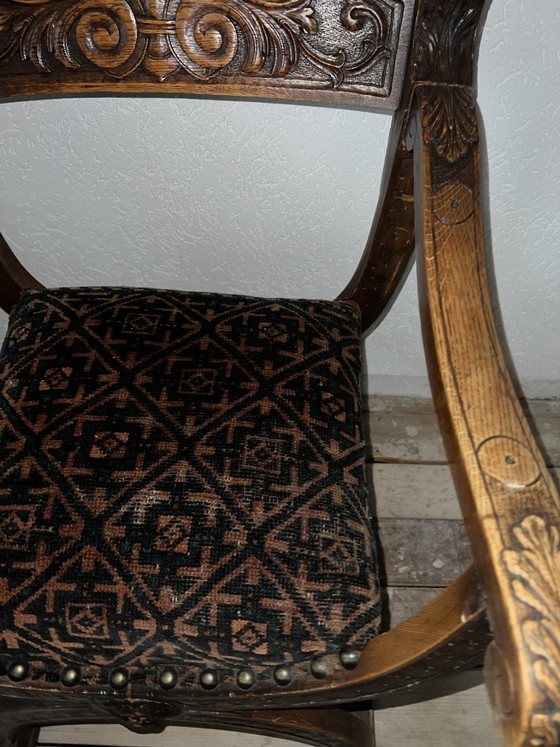 Poltrona antica Mechelen – Poltrone, Textile, Wood (photo 3 of 9)