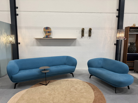 Image 1 of Leolux Flint Chaise Longue Blauw Alcantara