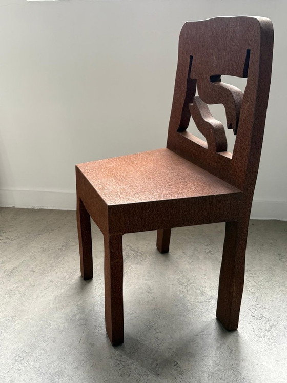 Image 1 of Klaas Gubbels, iron oxidized chair object