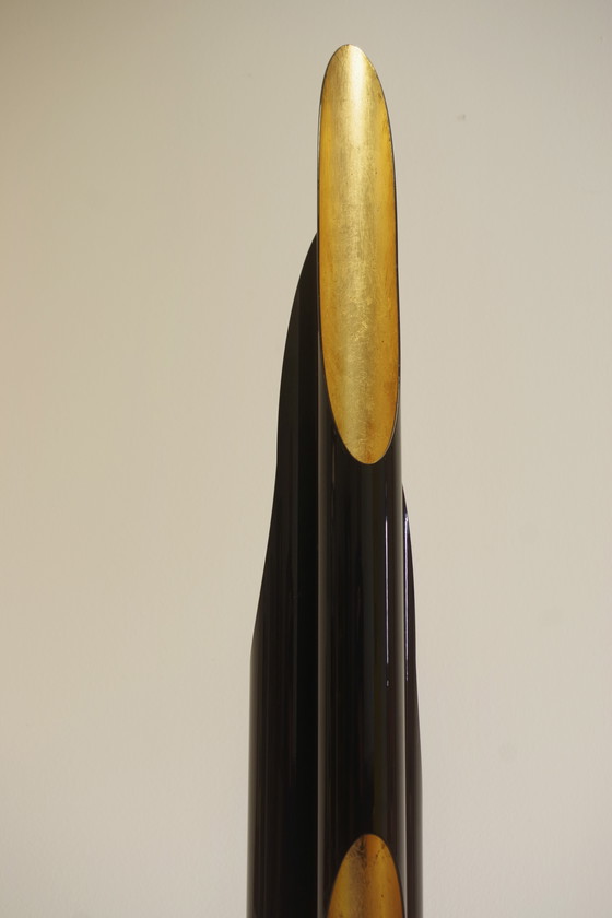 Image 1 of Coltrane Floor Lamp - Modern Luxury Lighting In Brass & Matte Black