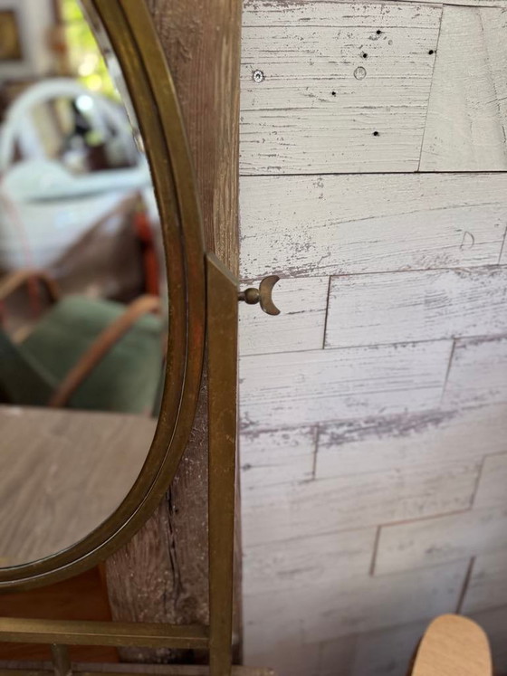 Vintage French Art Deco Vanity Table in Brass and Marble, 1940s, Dressing tables (photo 2 of 10)