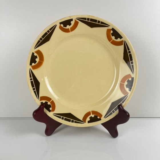 Image 1 of Par de platos de postre Art Déco de Badonviller, 1920/1930.