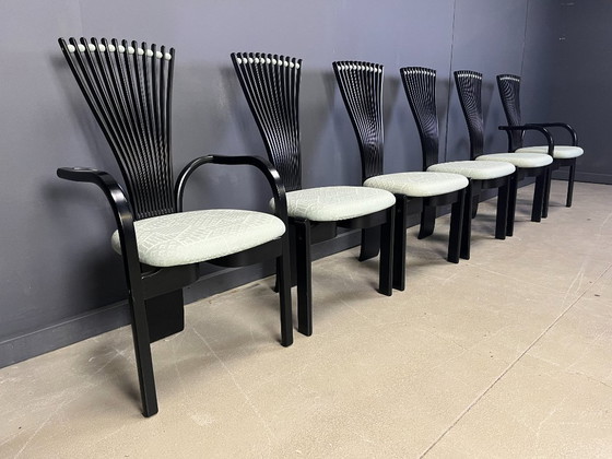 Image 1 of Totem chairs by Torstein Nilsen for Westnofa, 1980s set of 6