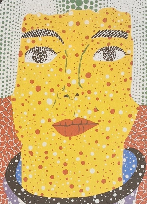 Image 1 of Naar Yayoi Kusama, Zelfportret, Lithografie, jaren negentig