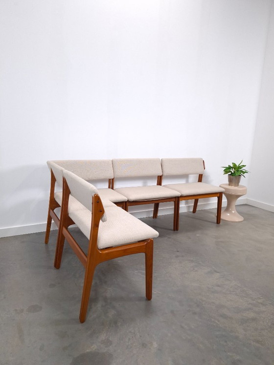 Dänische Modulare Teakholz Eckbank von Erik Buch für Odense Møbler, Modell Dinette, Esszimmerbank (photo 2 of 14)
