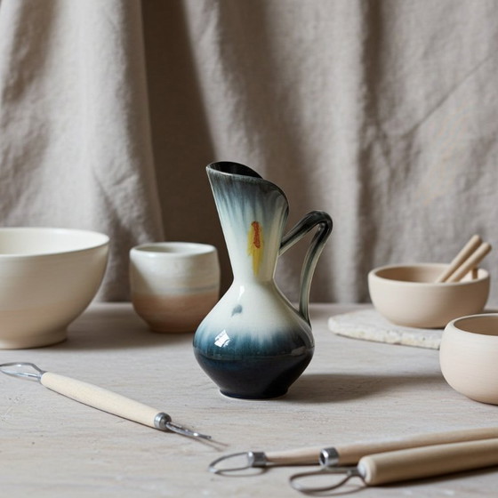 Image 1 of Jarrón coleccionable de Alemania Occidental 457/19: cerámica icónica de mediados de siglo