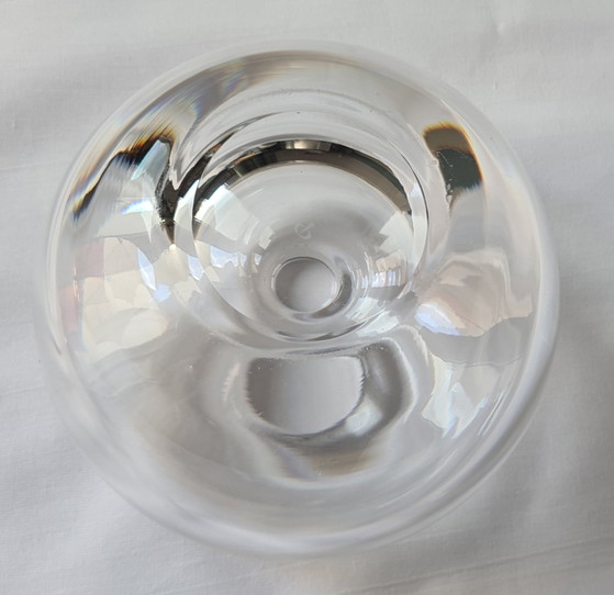 Vintage ball vase / paperweight – Peill & Putzler – 1960s / 1970s, Tapio Wirkkala style, signed "P", 2,254g (photo 12 of 15)