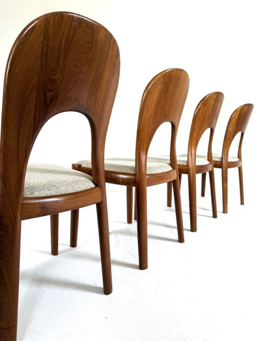 6x vintage 'Morten chair', Koefoefs Hornslet '70