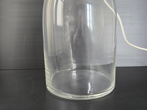 Image 1 of LAMPE VINTAGE 1960 GRANDE BOUTEILLE DE INGO MAURER POUR DESIGN M 60S EN VERRE