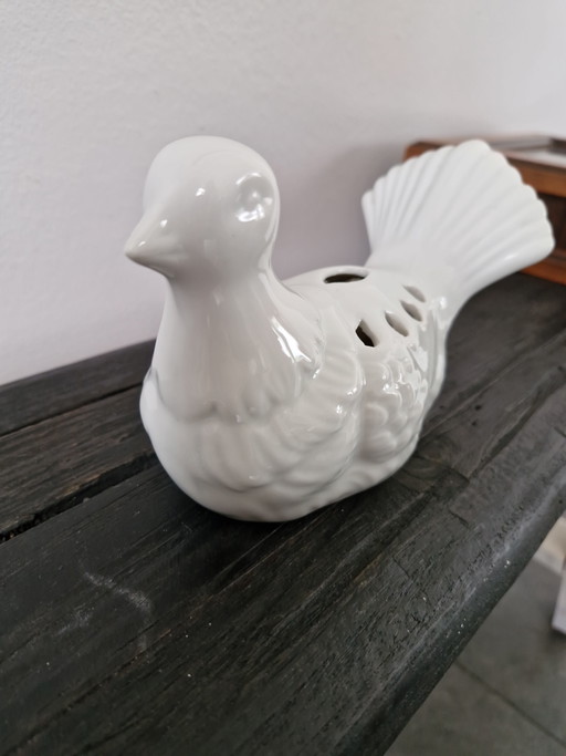 Rana portafiori vintage a forma di colomba – decoratieve objecten, Ceramic (photo 2 of 6)