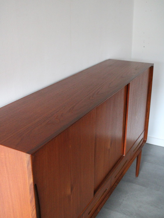 Image 1 of Vintage Danish highboard in teak