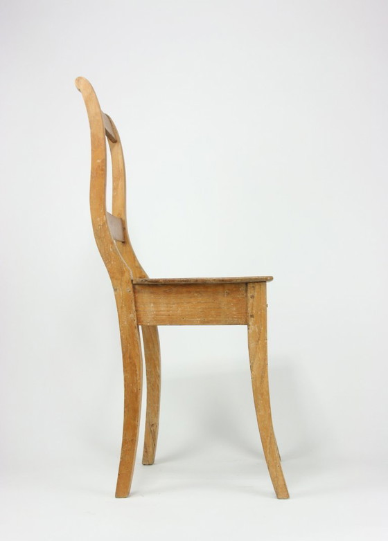 Image 1 of Antieke Hollandse Biedermeier stoelen — beukenhout — ca. 1820–1870 — set van 2