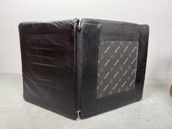 Image 1 of Set of 2 Mid-Century Design Komfort Solid Teak Wooden Lounge Chairs Attributed to Sven Ellekaer for Komfort, Denmark 1970s. 