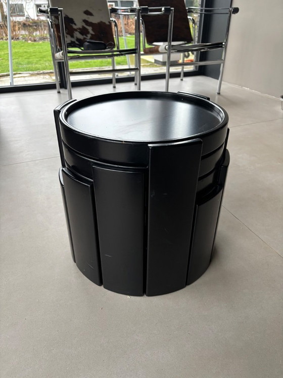 Image 1 of 4 tables d'appoint Cassina vintage, tables gigognes 780/783