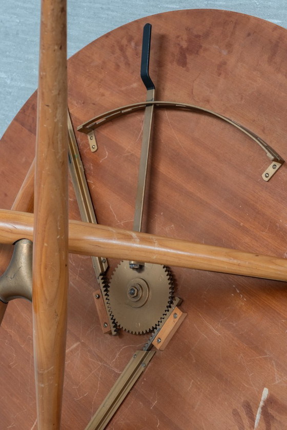 Image 1 of Seltener, verstellbarer Movex-Tisch von Jürg Bally, frühe 1950er Jahre