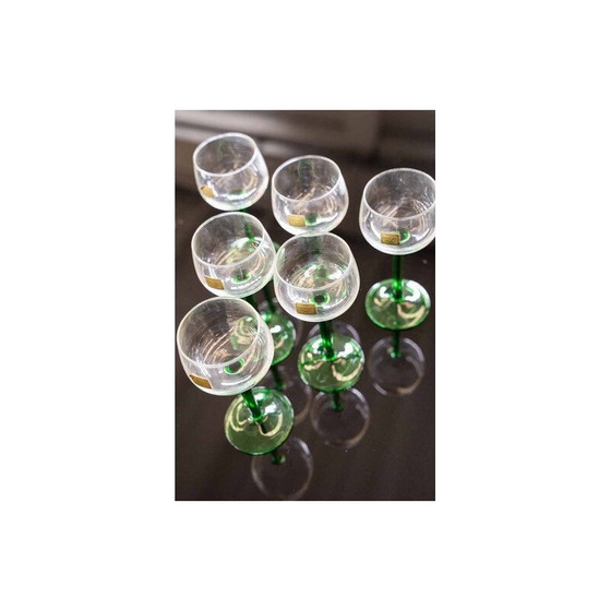 Image 1 of Set of 6 vintage liqueur and wine glasses by Luminarc, France 1970