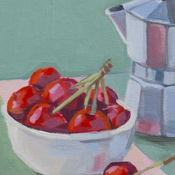 Image 1 of Stillleben, Contemporary Impressionism in Miniature, 15x15; Sandra Kolondam