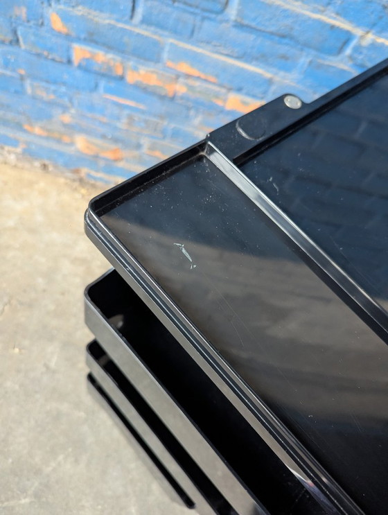 Image 1 of Carrello Boby nero di metà secolo di Joe Colombo, anni '70