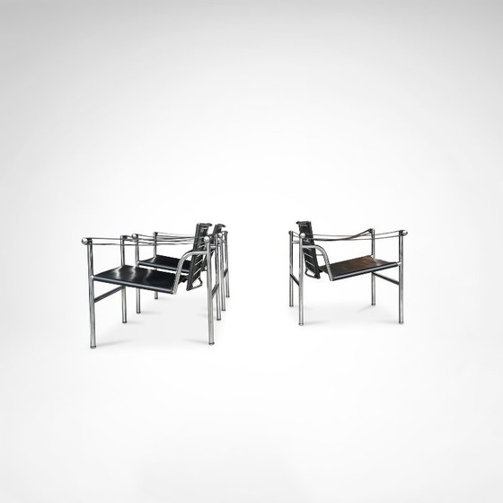 Image 1 of Poltrona vintage LC1 di Le Corbusier et al per Cassina, set di 3 pezzi