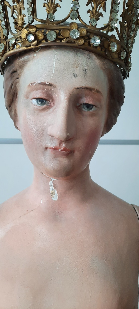 Image 1 of Belle Vierge à l'Enfant du XIXe siècle