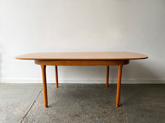 Image 1 of Grande table de salle à manger Mid Century par Schreiber Furniture