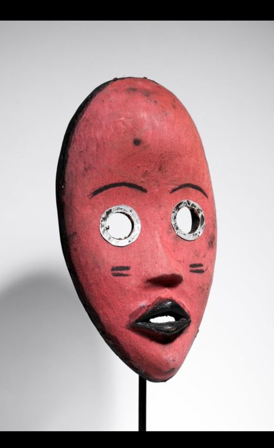 Maschera decorativa Dan - 26cm, Oggetti decorativi, Legno, Metallo, Nero (foto 3 di 6)