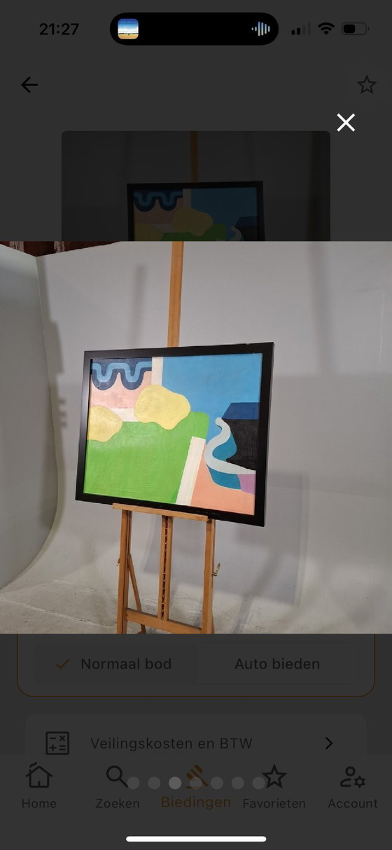 Image 1 of Painting "Untitled" Rob van Praag 77x97 cm 1968